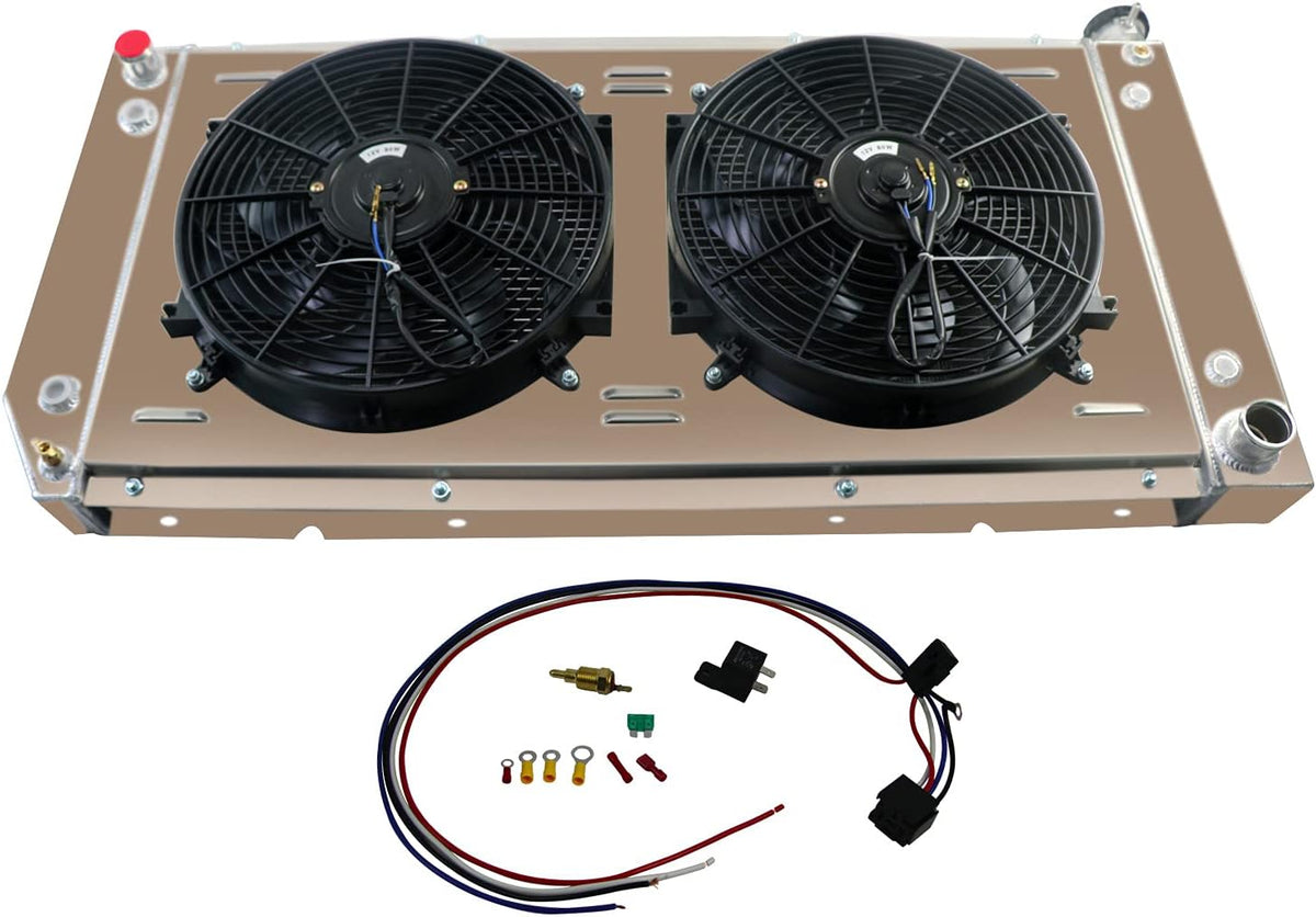 3 Row Radiator with Shroud Fan & Relay M517