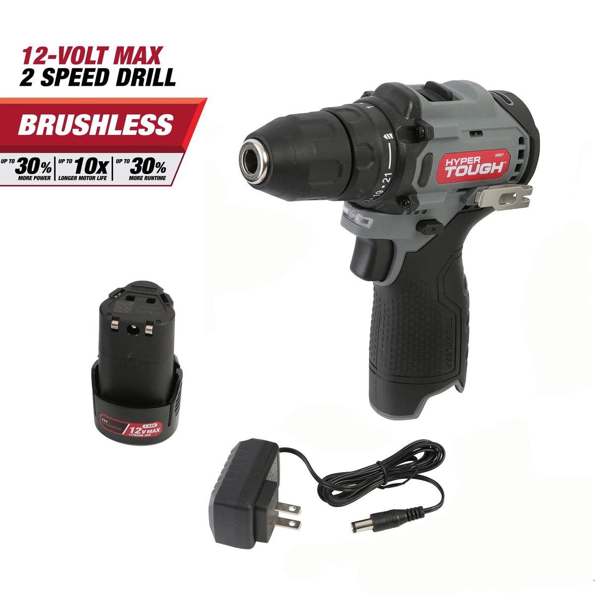 12V Max Lithium-Ion Brushless 3/8-Inch Drill Driver with Battery & Charger Z434
