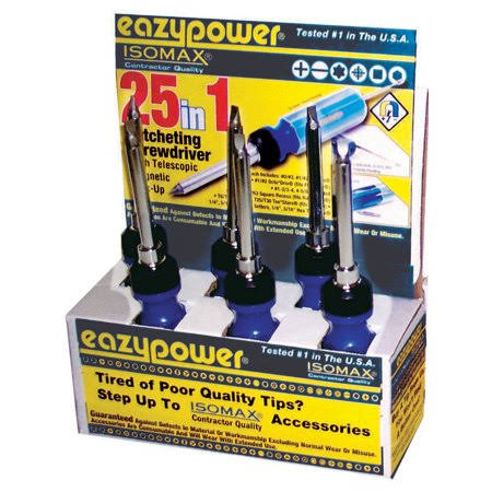 25-in-1 Ratch Screwdriver Display, 6 Piece Set B9780