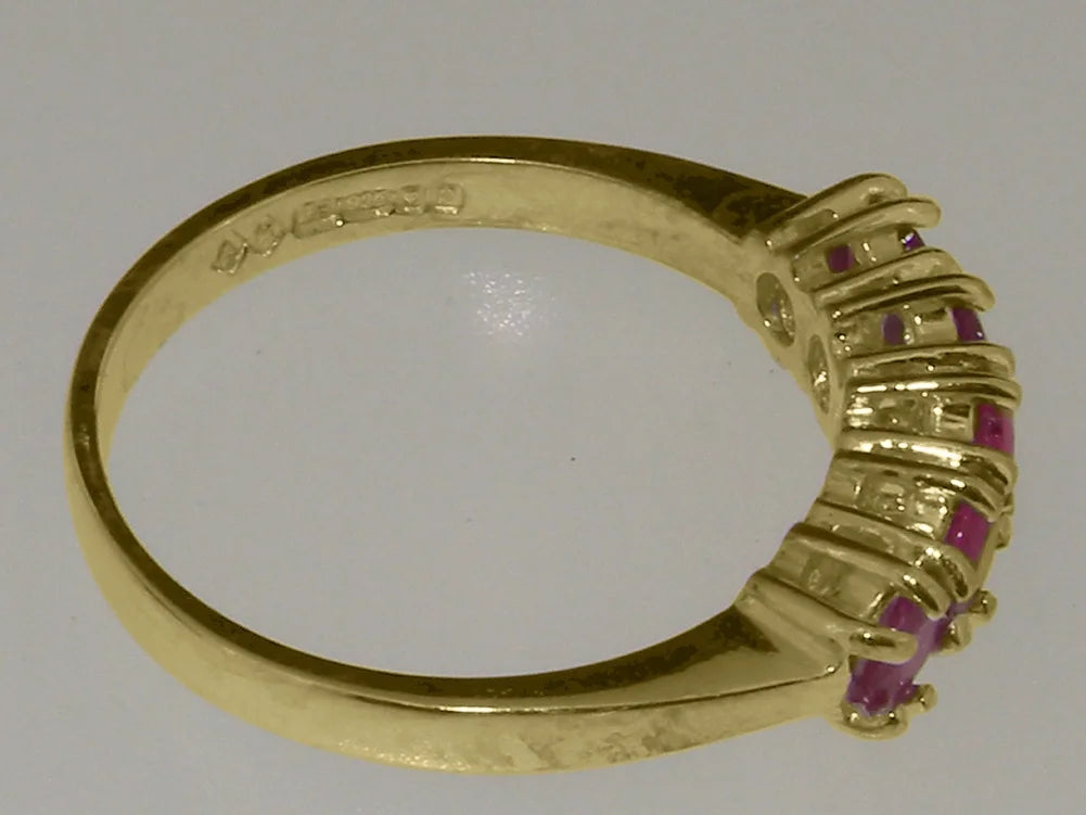 18k Yellow Gold Natural Ruby Eternity Ring X60302
