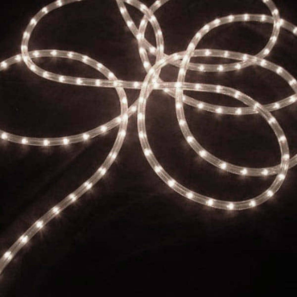 100 ft White Wire Christmas Rope Lights L41549