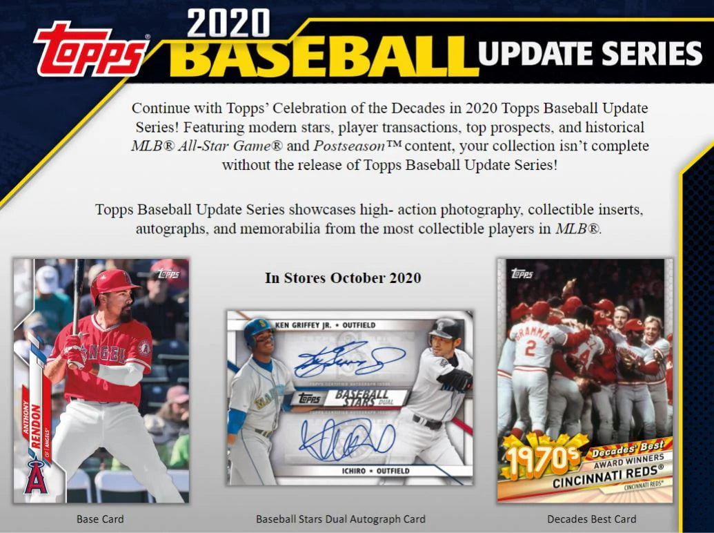 2020 MLB Baseball Trading Cards Blaster Box 98 Cards F472943