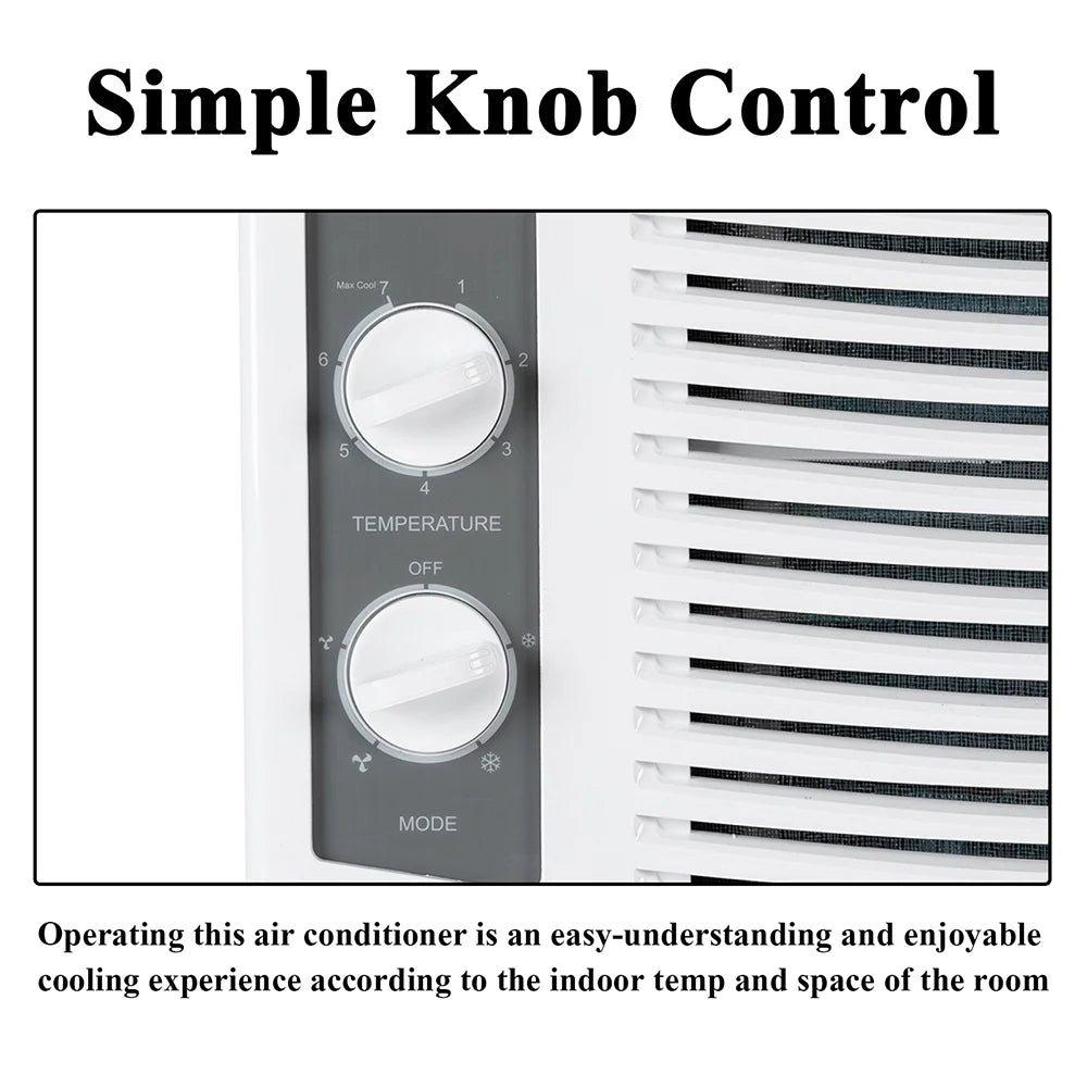 5000 BTU 115V White Window-Mounted Compact Air Conditioner M450