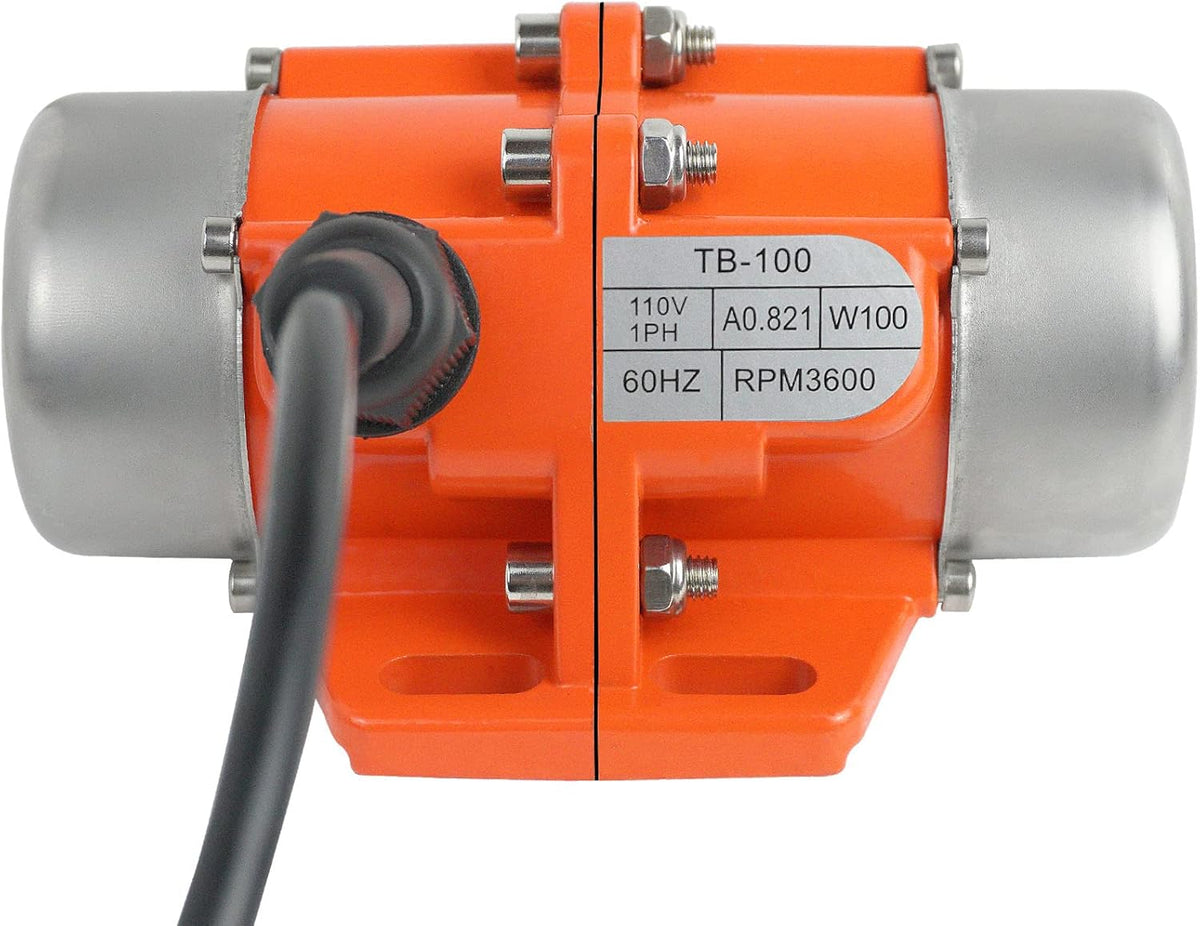 Concrete Vibrator Vibration Motor 100W Single Phase Electric Vibrating Motor Aluminum Alloy Case AC 110V 3600rpm Pack of 2 X53038