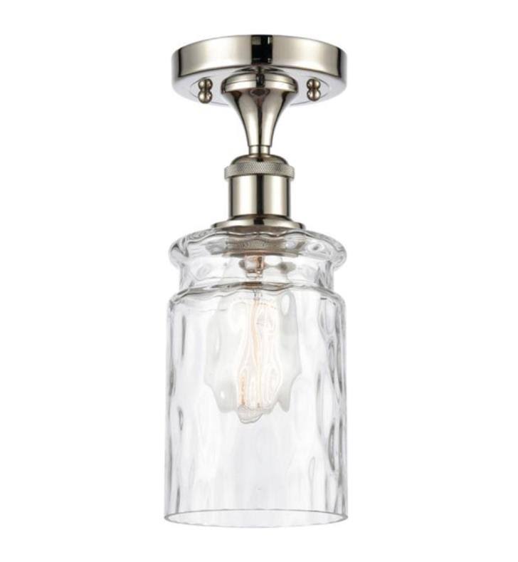 Antique Copper Semi-Flush Mount Light A5898