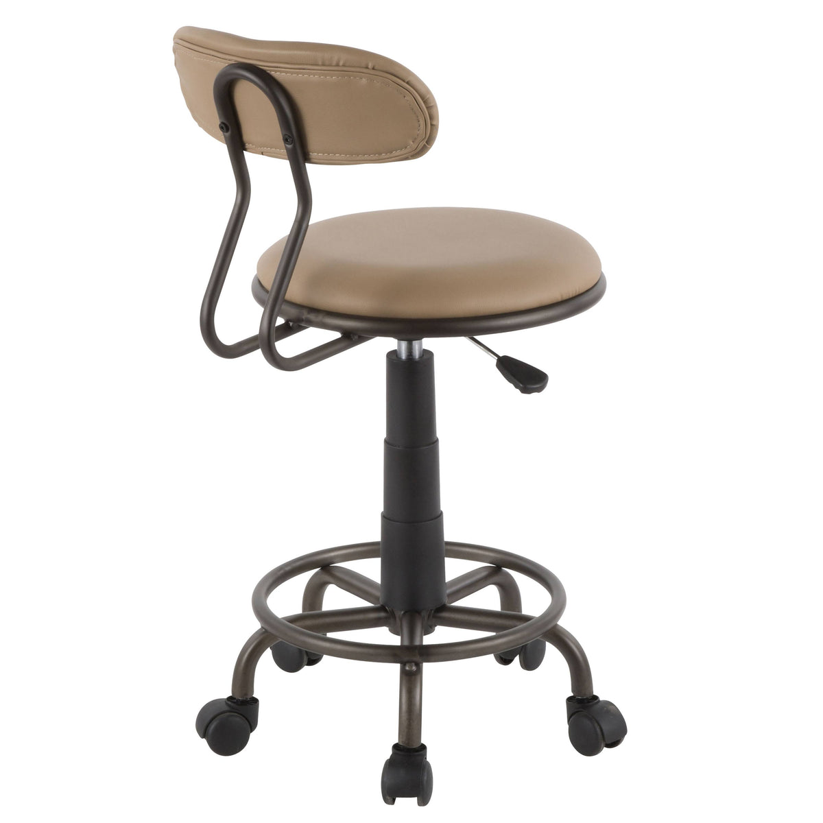 Antique Metal Camel Task Chair N82795