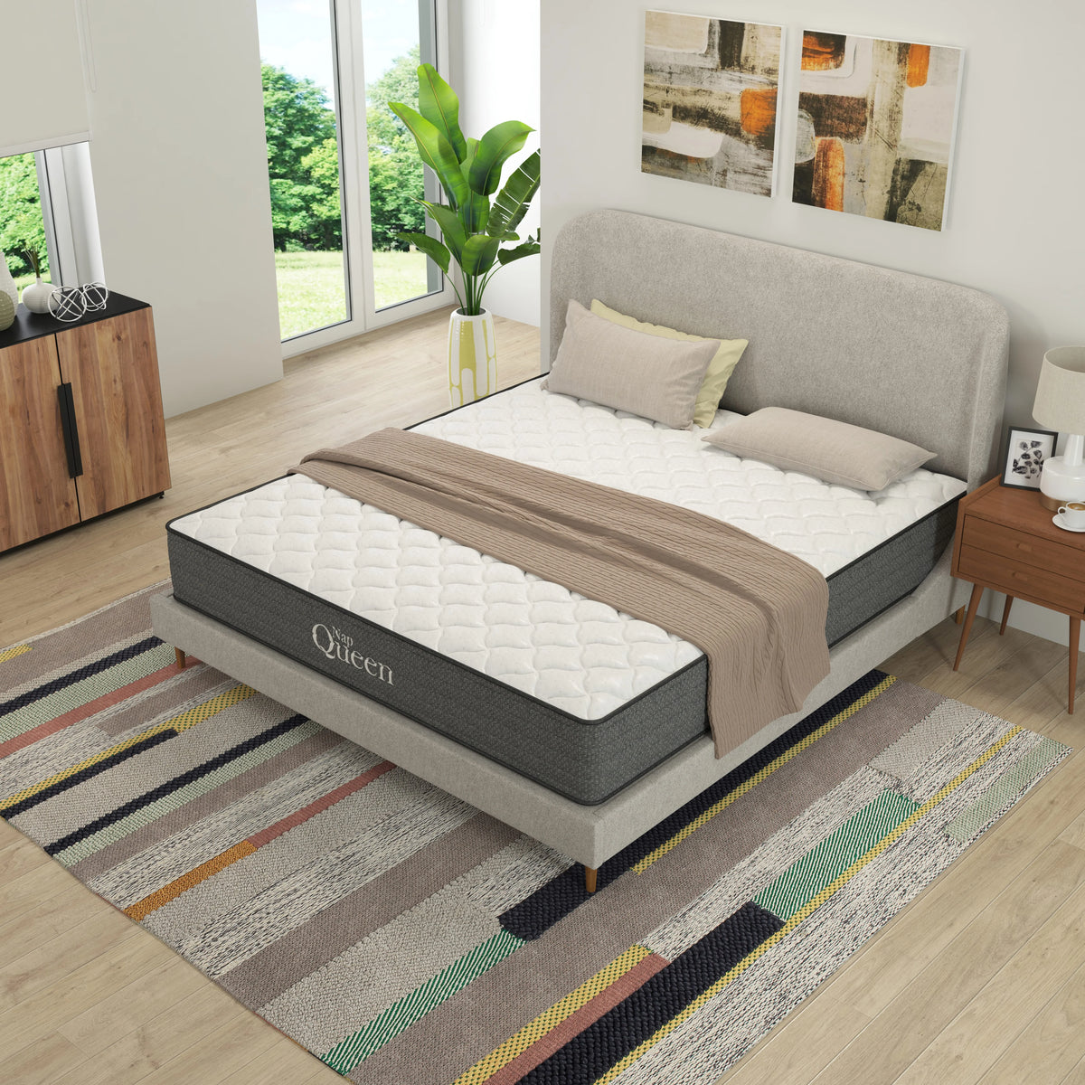 8 Medium Firm Hybrid Memory Foam Pocket Spring Mattress Full Size X6204