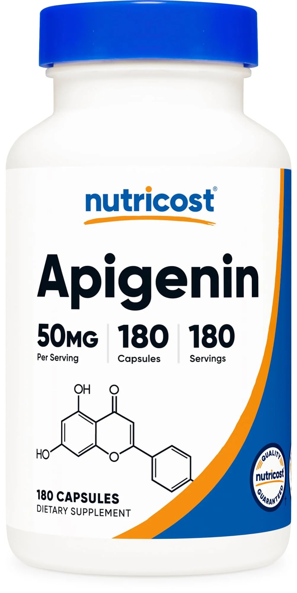 Apigenin 50mg 180 Capsules Non-GMO Gluten Free Vegan D784