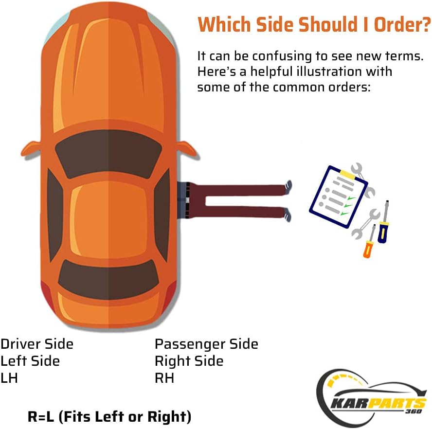 Black Parking/Side Marker Light Assembly Pair S7016