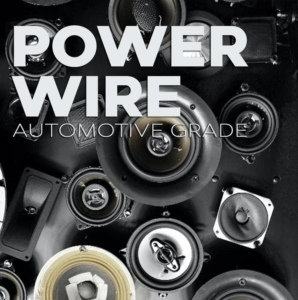 1/0Ga 25ft Black/Red Translucent Car Power/Ground Wire 50ft X4765