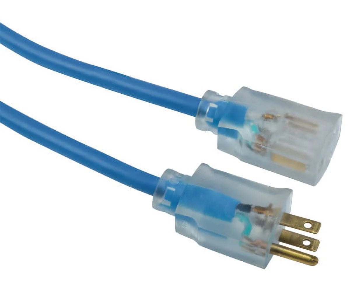 14/3 Sjtw Low-Temp Outdoor Extension Cord With Lighted End, 50-Feet G323