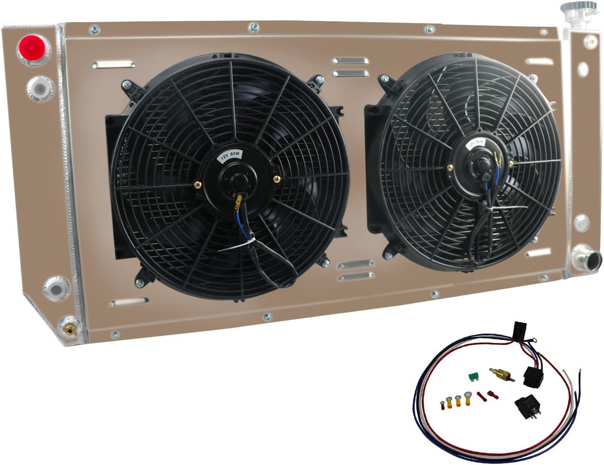 3 Row Radiator with Shroud Fan & Relay M517