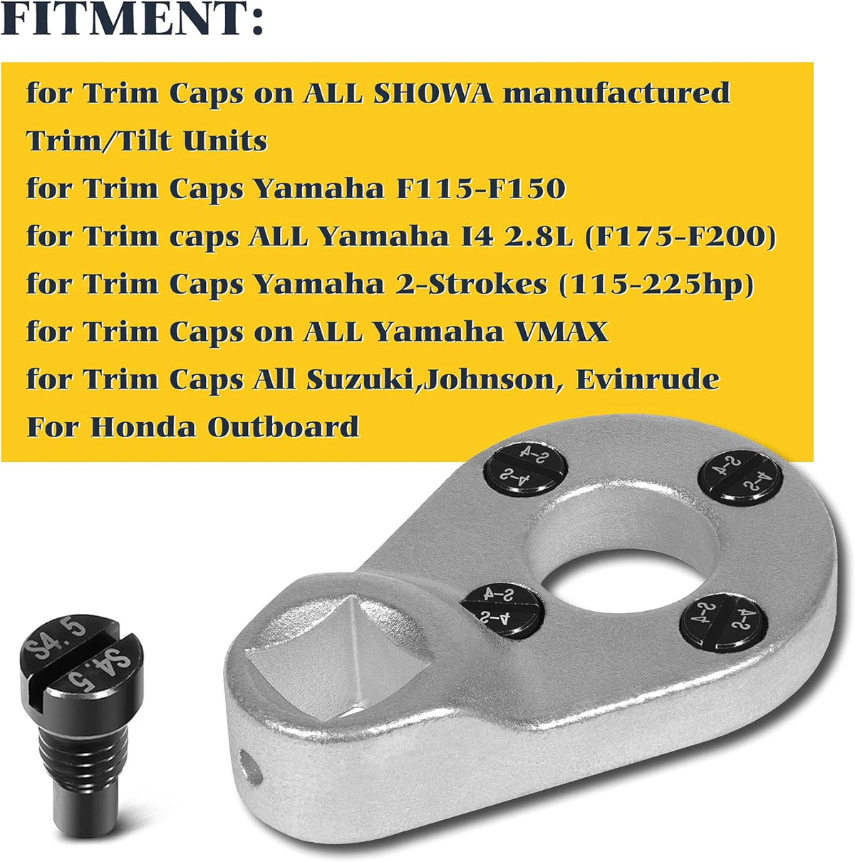 32mm x 4mm /4.5mm Outboard Trim/Tilt Pin Wrench Pack of 2 V5251