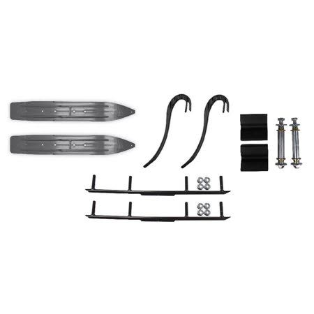 7 1/4 inch Snowmobile Skis with 4 inch Round Bars Kit E46815