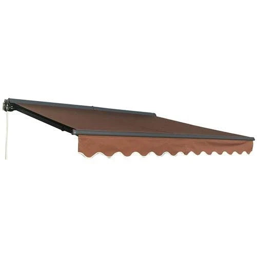 Brown Half Cassette Motorized Retractable Awning 20x10 N7175