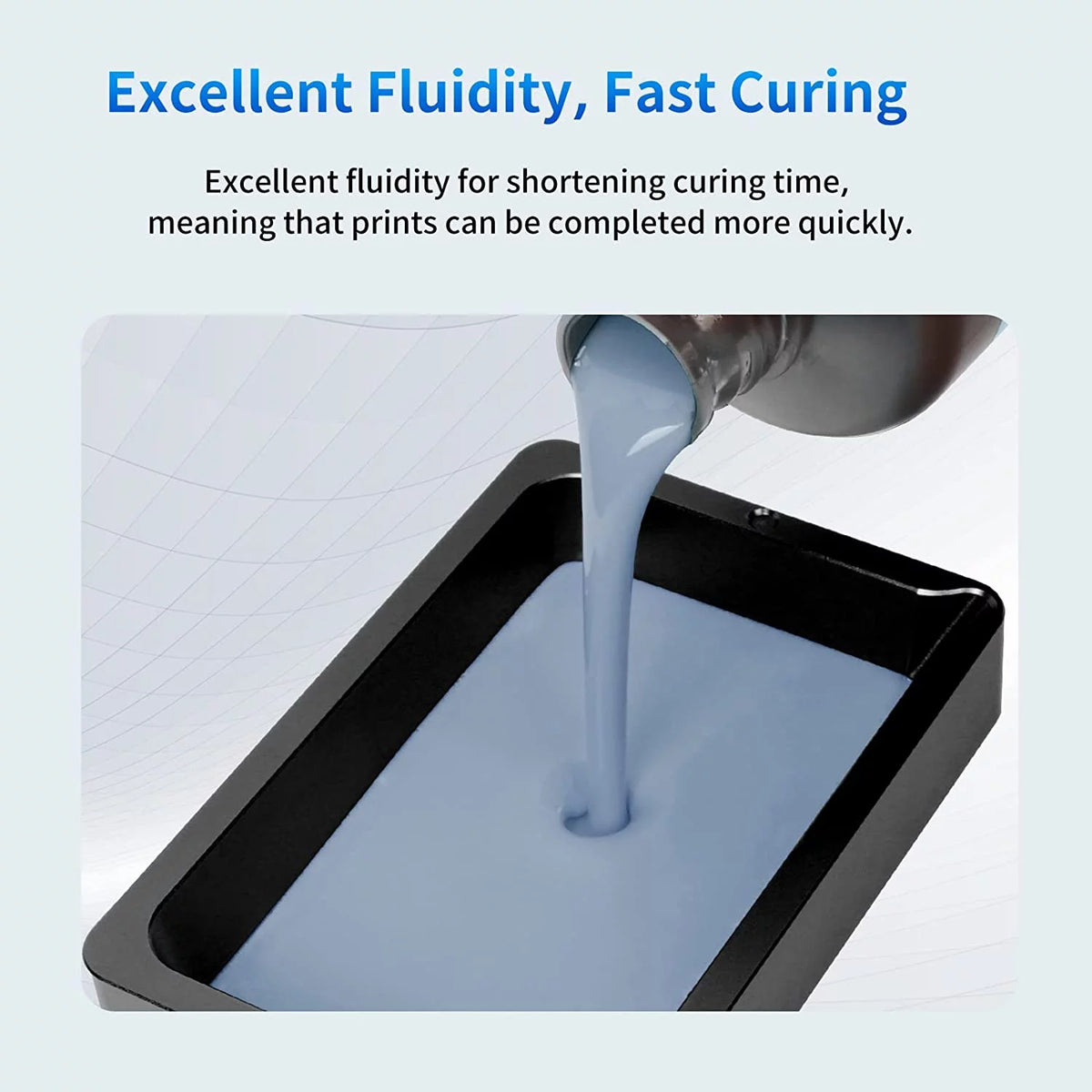 405nm UV Resin for LCD 3D Printer Gray 2kg B1884