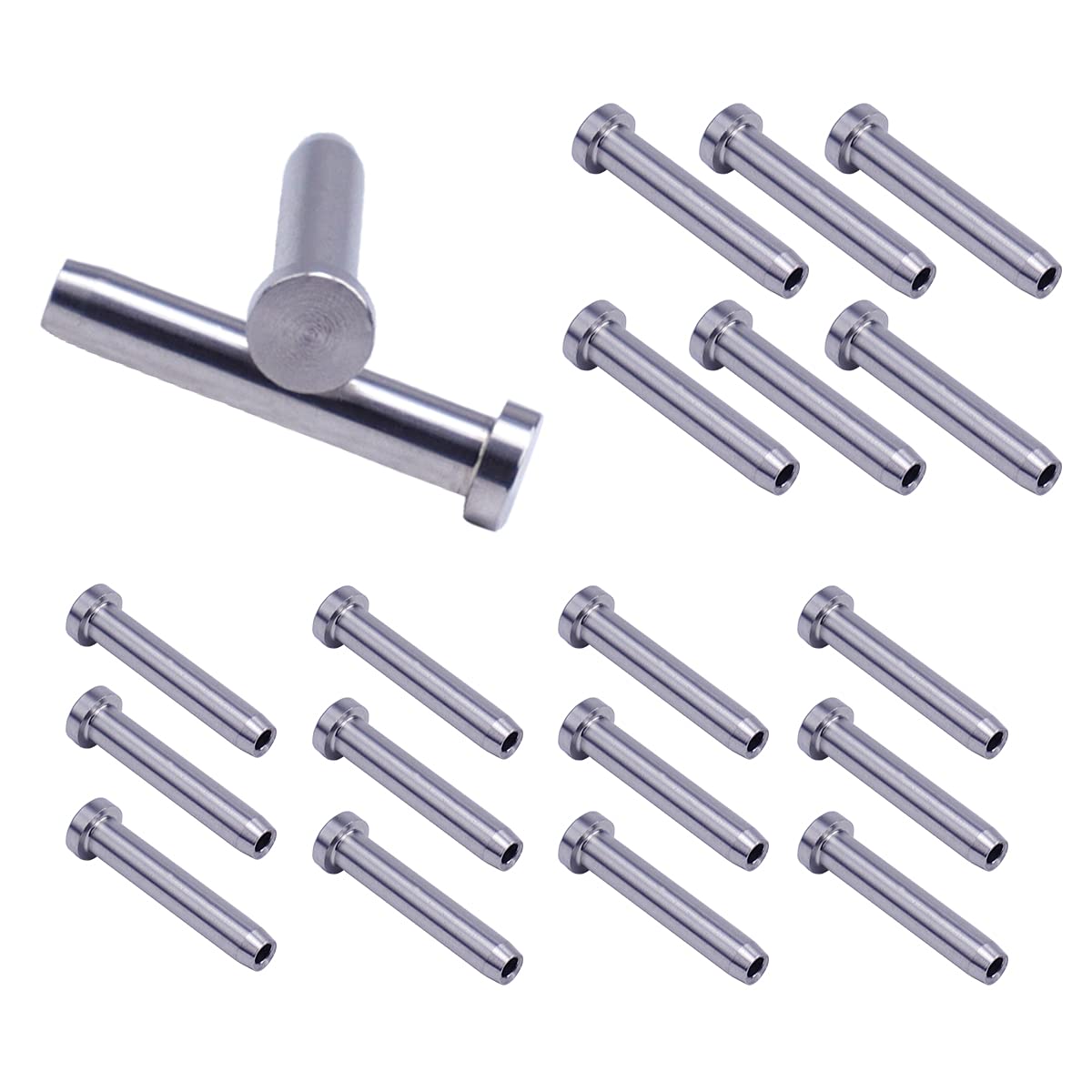 80Pack 1/8 T316 Stainless Steel Cable Railing Kit Hardware Terminal End Fitting F96978