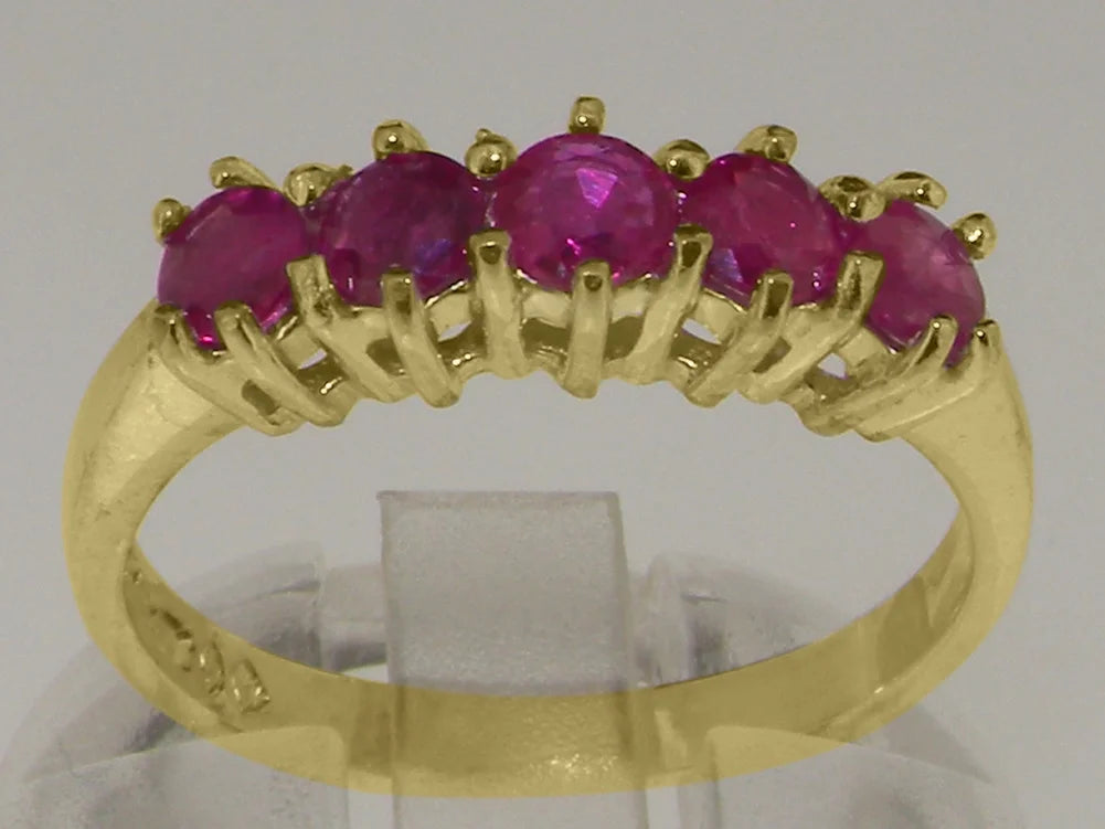 18k Yellow Gold Natural Ruby Eternity Ring X60302