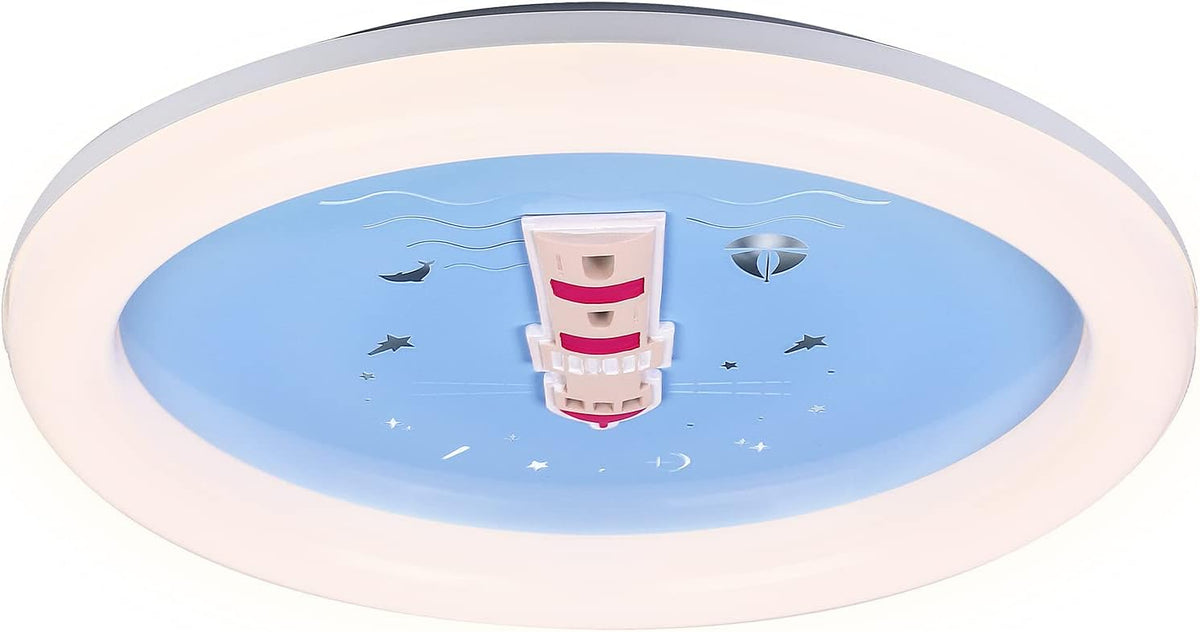 Blue LED Flush Mount Ceiling Light G219