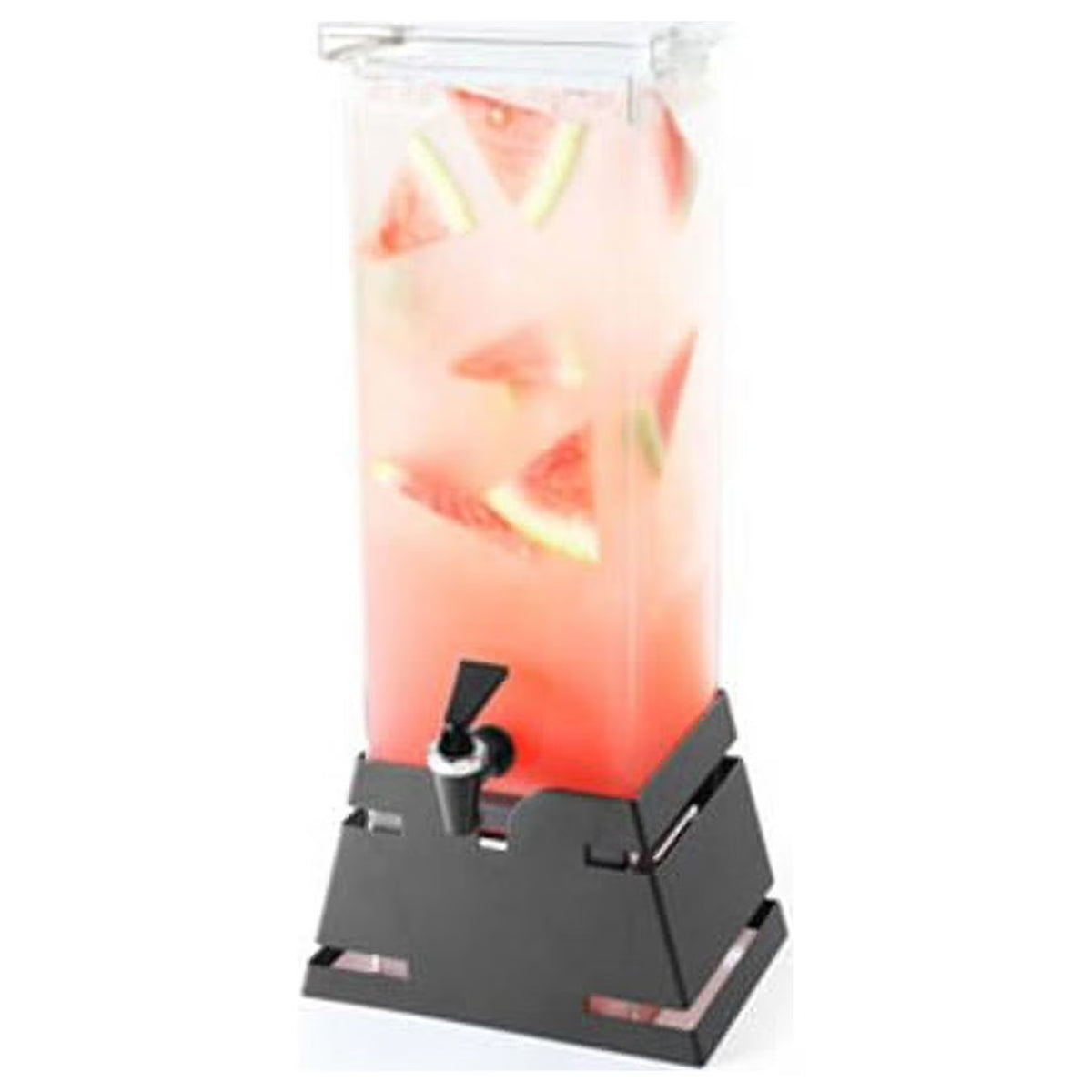 Black Matte Pyramid Base Beverage Dispenser - 1 Gallon G808