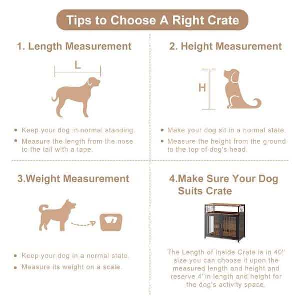 41 in. Heavy Duty Dog Crate Furniture D992931