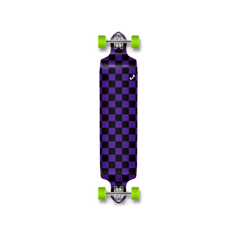 Checker Purple Drop Down Longboard Complete D287719