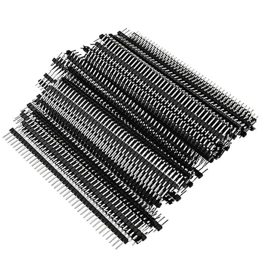 100pcs Male Header Pins Single Row 40 Pin 0.1 Inch 2.54mm Connector P1568