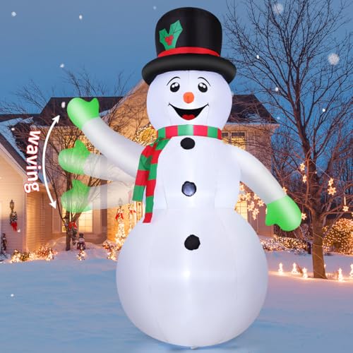7 FT Christmas Inflatables Snowman with Built-in LED O718