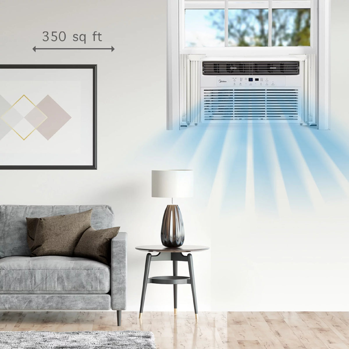 8,000 BTU 115V Smart Window Air Conditioner with Remote S994