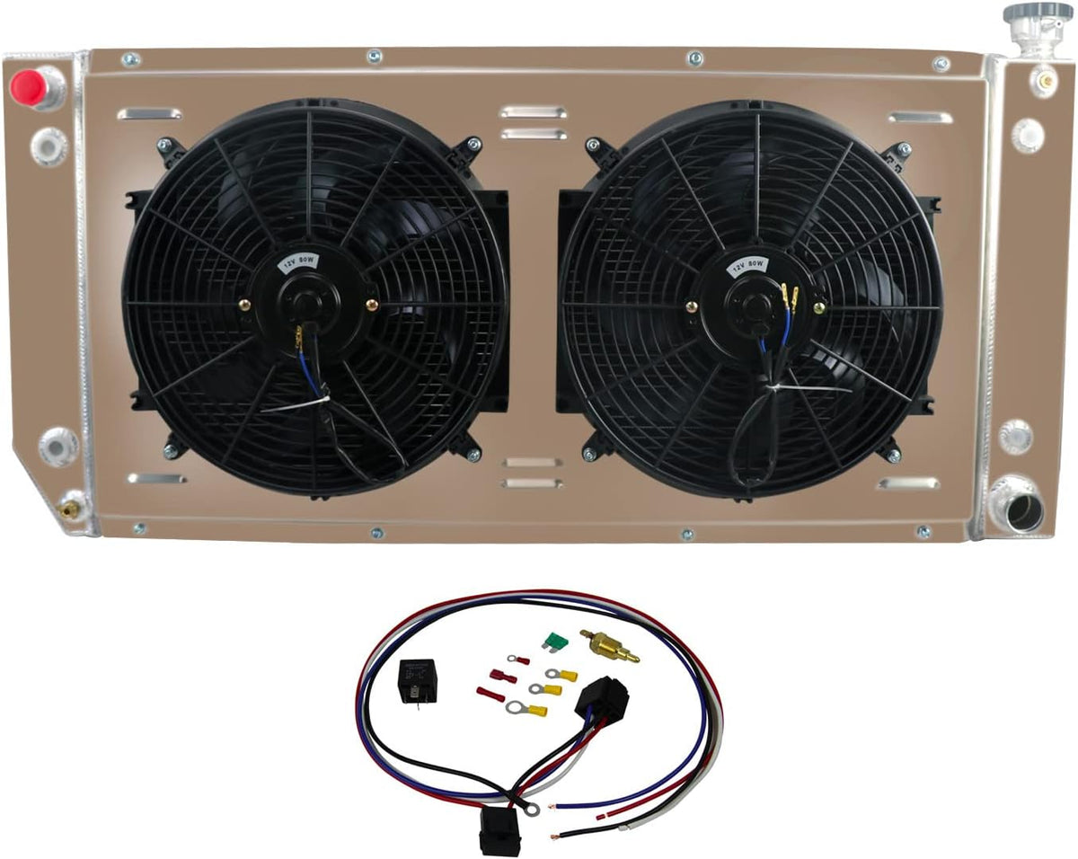 3 Row Radiator with Shroud Fan & Relay M517