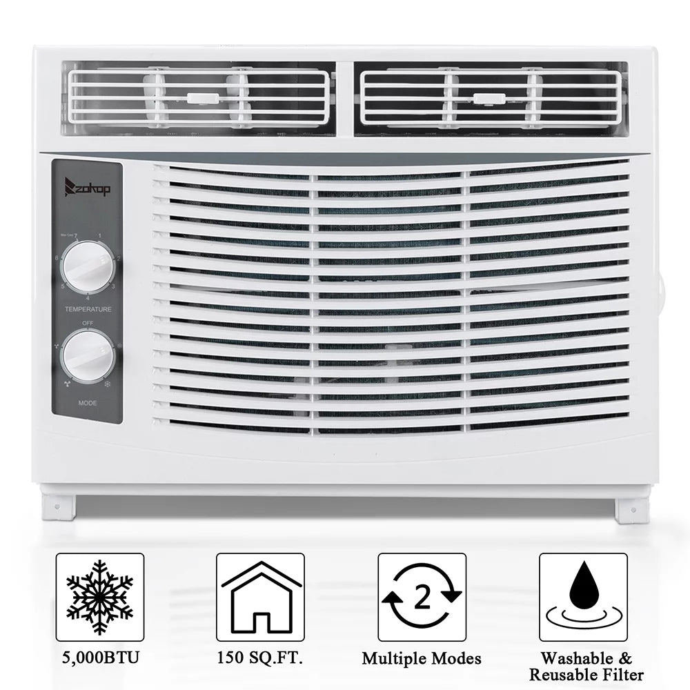 5000 BTU 115V White Window-Mounted Compact Air Conditioner M450