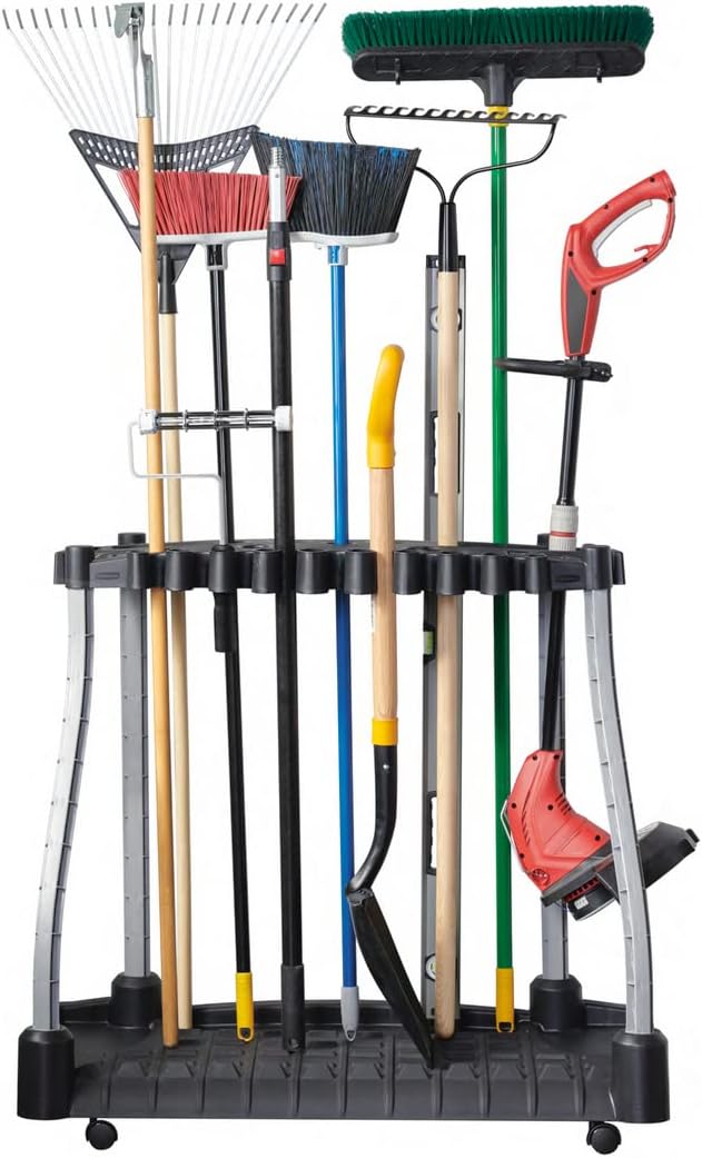Black Garage Tool Tower Rack, Pack of 2 O527