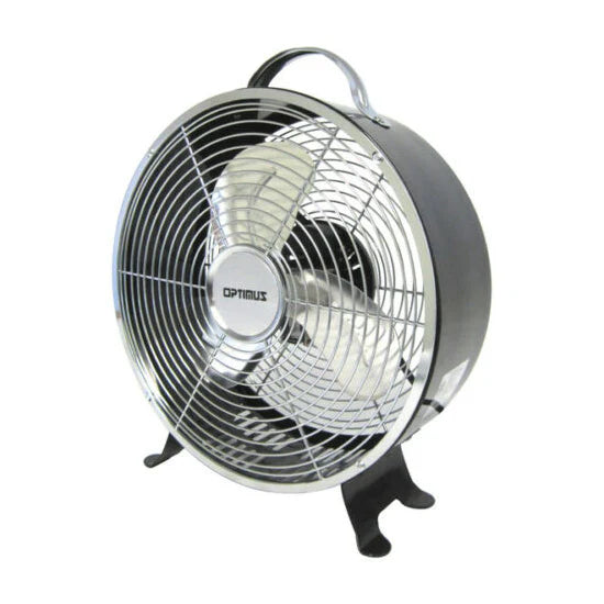 10'' Black Metal Drum Fan Q6336
