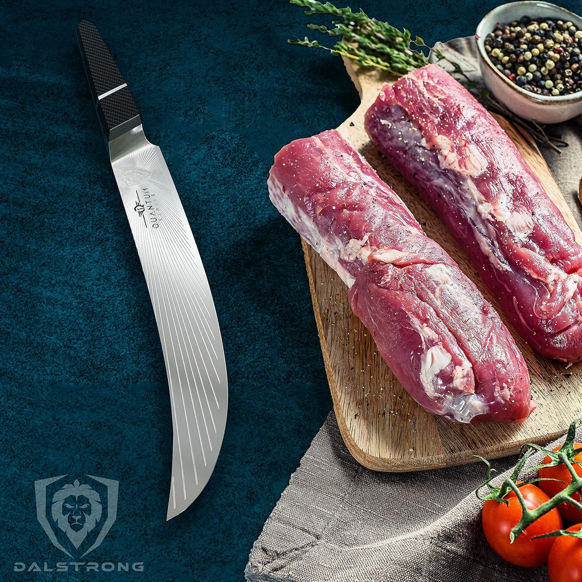 10 Butcher & Breaking Knife with Leather Sheath W33364