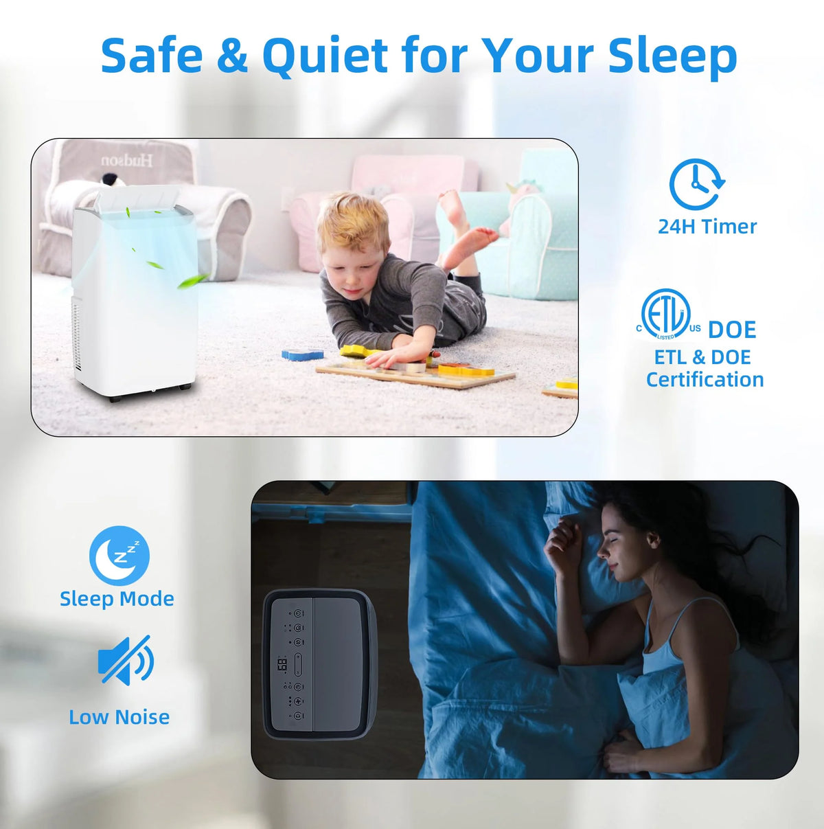 14,000 BTU 3-in-1 Portable Air Conditioner with Remote Control C2651