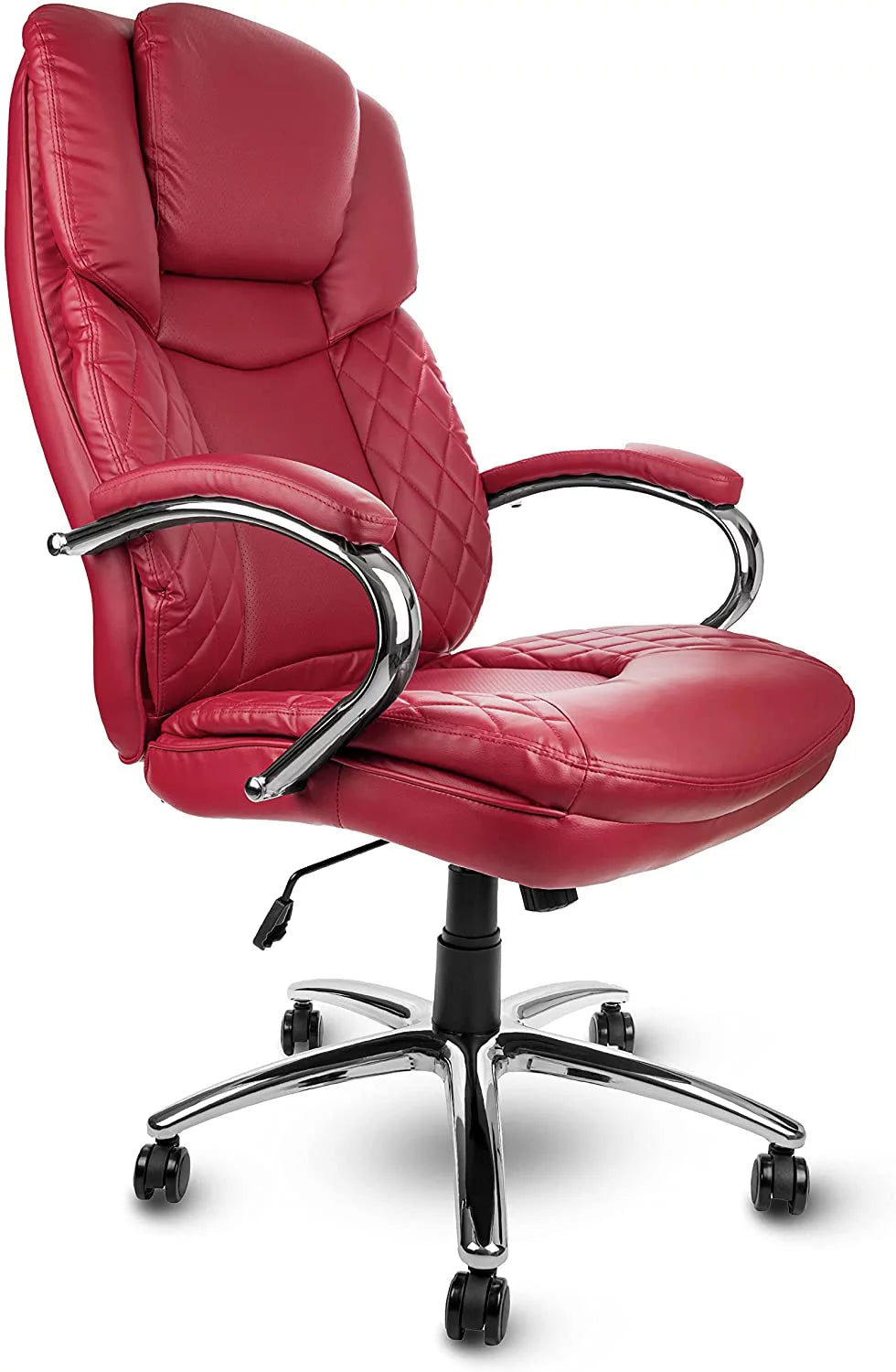 Big and Tall Red PU Leather Executive Office Chair 400lbs H3079