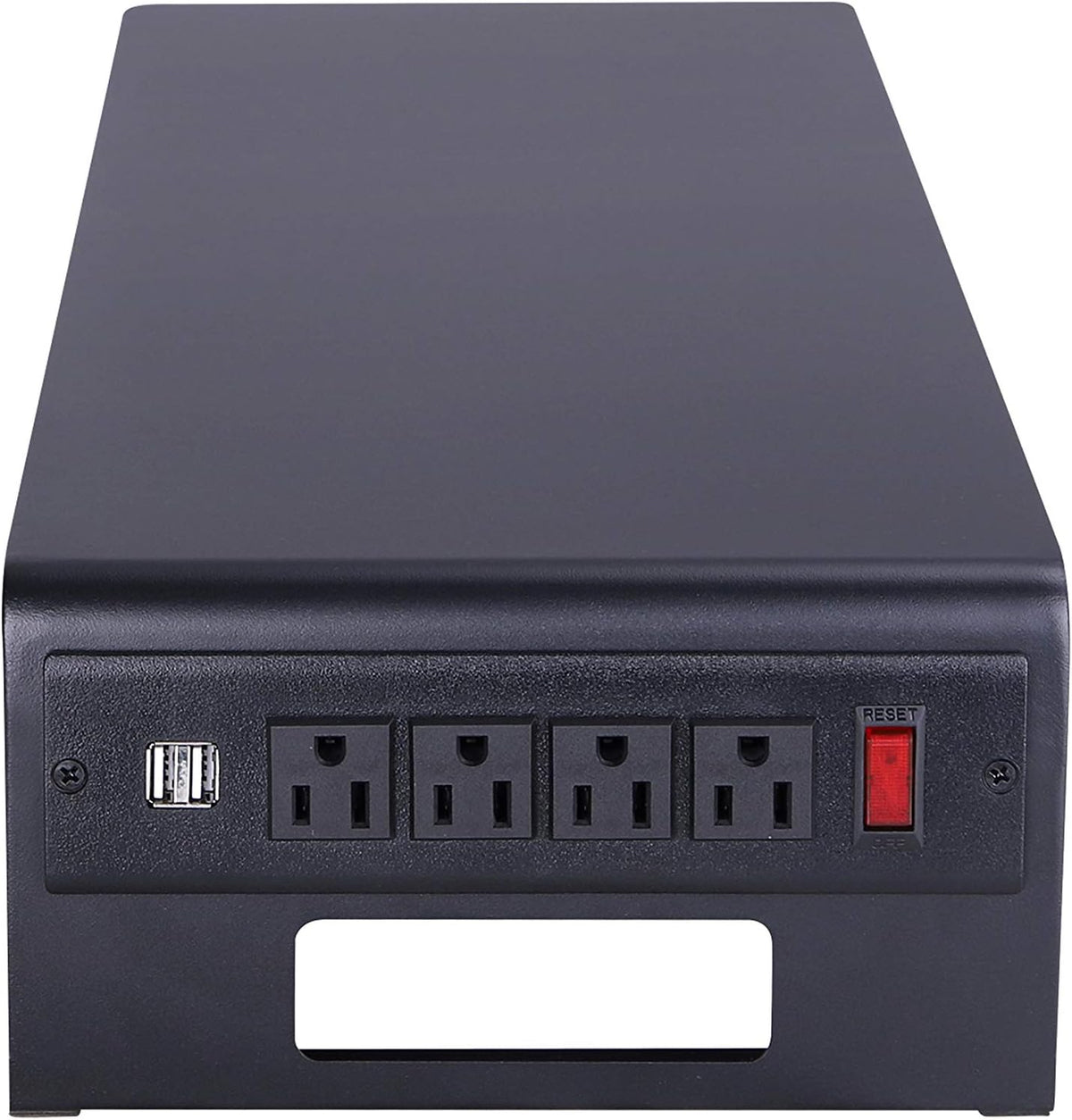 Black Dual Monitor Stand with AC Power Supply & USB 2.0 Charging X252293
