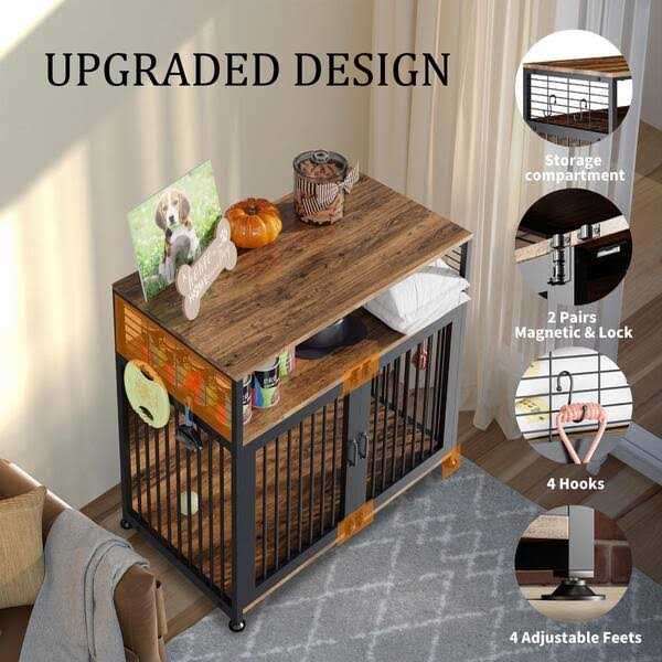 41 in. Heavy Duty Dog Crate Furniture D992931