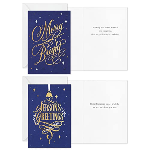 Boxed Christmas Cards Assortment, 6 Designs, 72 Cards with Envelopes T555423
