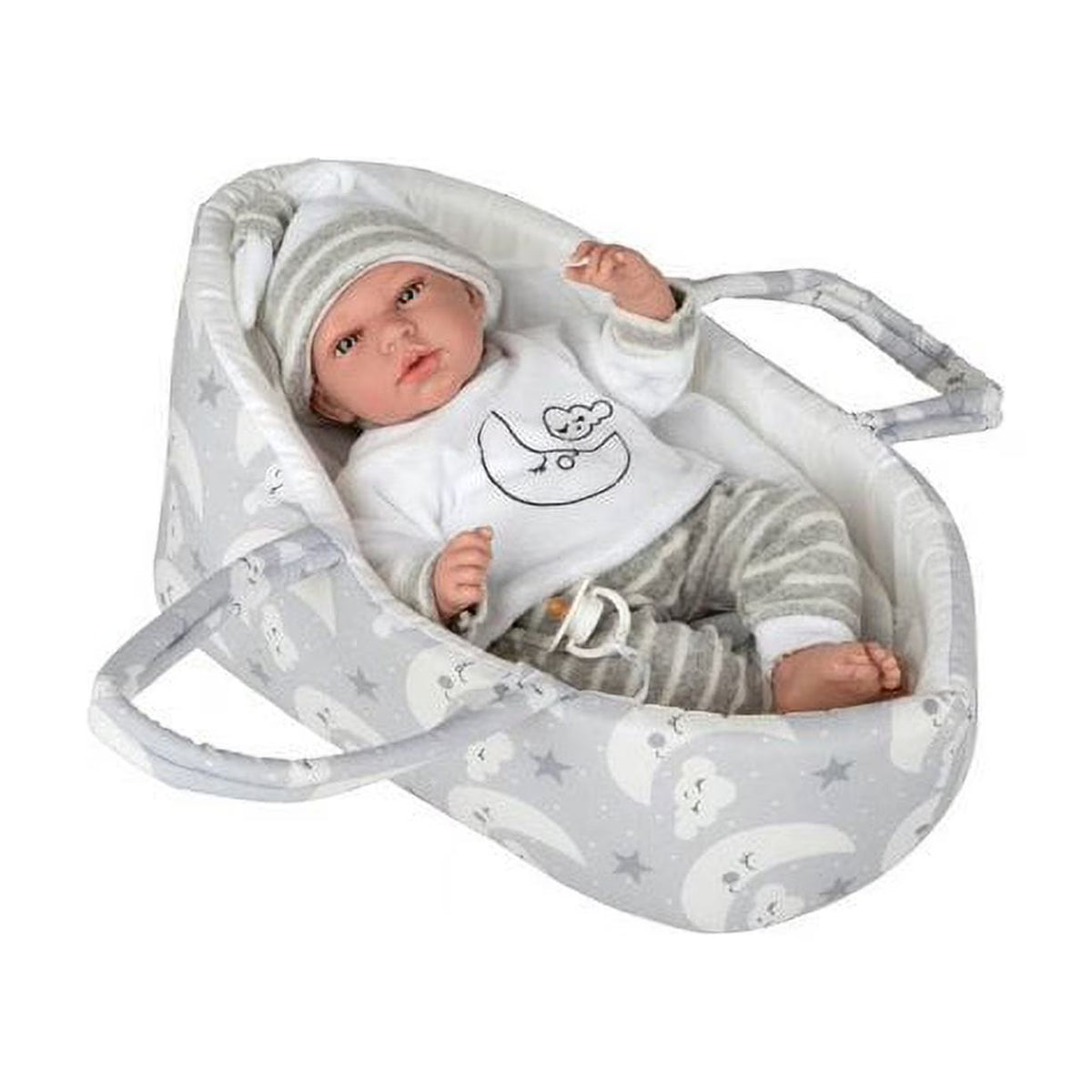 3 Pieces Dolls Bassinet Baby Doll Playset K7448