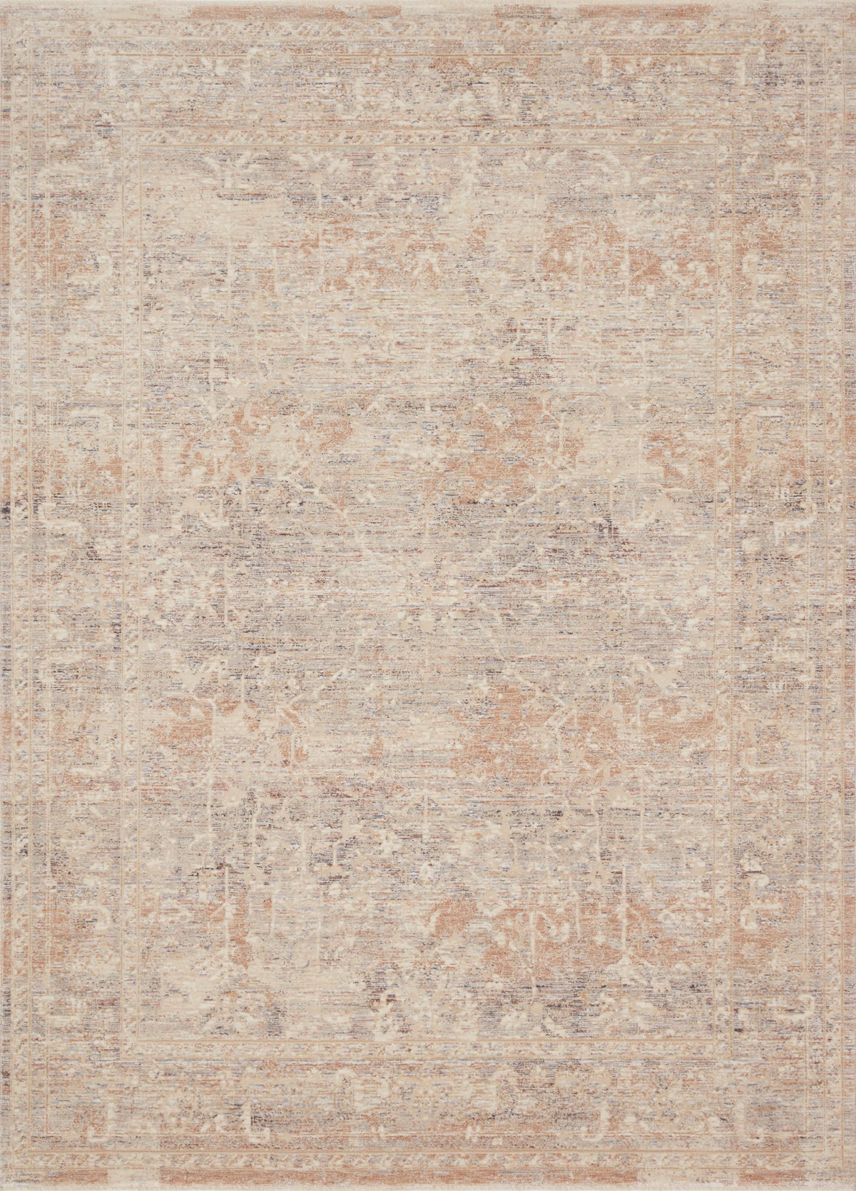 Beige Blue 9'6 x 13'1 Rug D89039